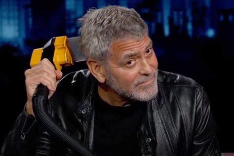 Watch George Clooney Prove Hes A Flowbee Virtuoso By Cutting His Hair