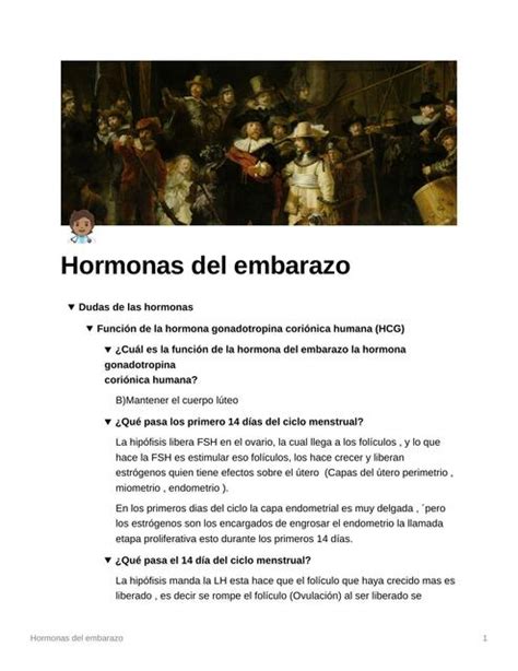 Hormonas Del Embarazo ESPM MEDICINA UDocz