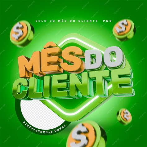 Mes Do Cliente Verde - Premium PSD | Psd etiqueta mes do consumidor render 3d mes do cliente ...