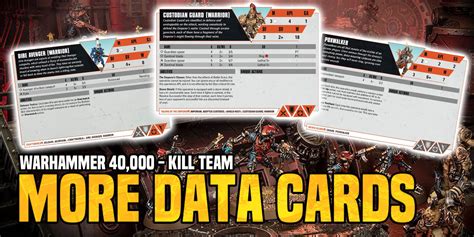 Warhammer 40k Kill Team More Data Cards Revealed For 3 Different