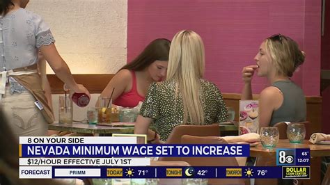 Nevada S Minimum Wage Increases July Youtube