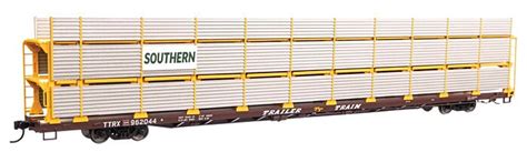 Walthers 89 Flatcar W Tri Level Shielded Auto Rack Ready To Run