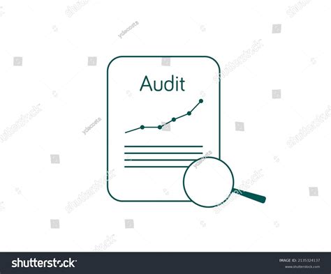 Audit Icon Logo Vector Illustration Stock Vector Royalty Free