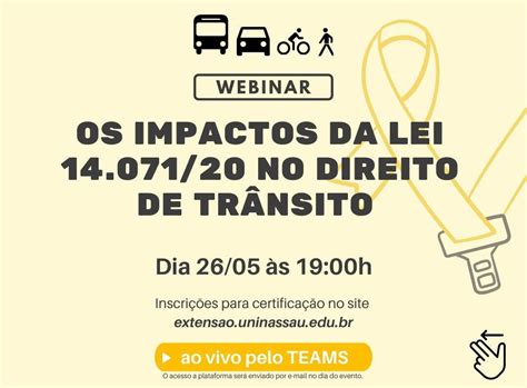 OAB PB Webinar discute o impacto da Lei 14 071 20 no direito de trânsito