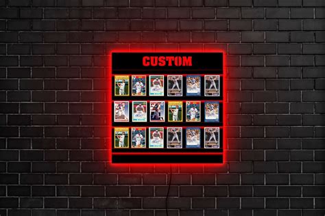 Sports Card Display Wall Shelf,card Led Display Stand,display Shelf ...