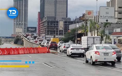 Cierre De Carriles Expr S En Avenida Morones Prieto Causa Caos Vial