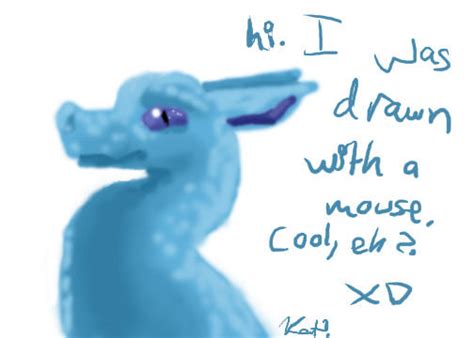 Blue Dragon With A Mouse By Kalicothekat On Deviantart