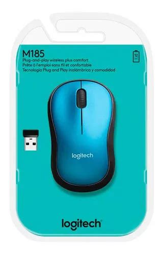 Mouse Logitech M185 Inalambrico Blue Color Azul Envío gratis