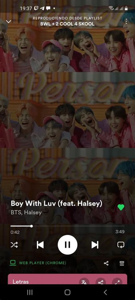 Bts Spotify Per On Twitter Rt Vminkooklove Boy With Luv To B