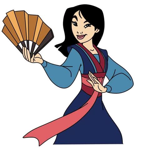 Mulan Drawing Tutorial How To Draw Mulan Step By Step