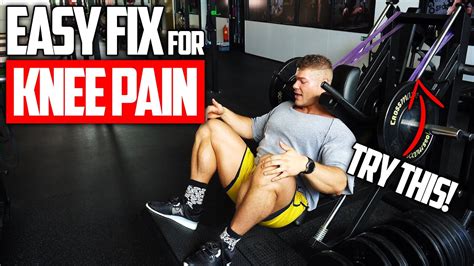 Get Rid Of KNEE PAIN Using This Lifting Technique YouTube