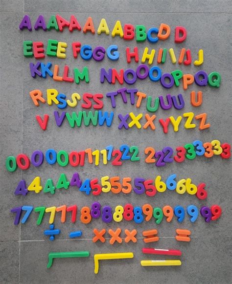 Preloved Alphabet Magnets And Numbers Magnets Hobbies Toys Toys