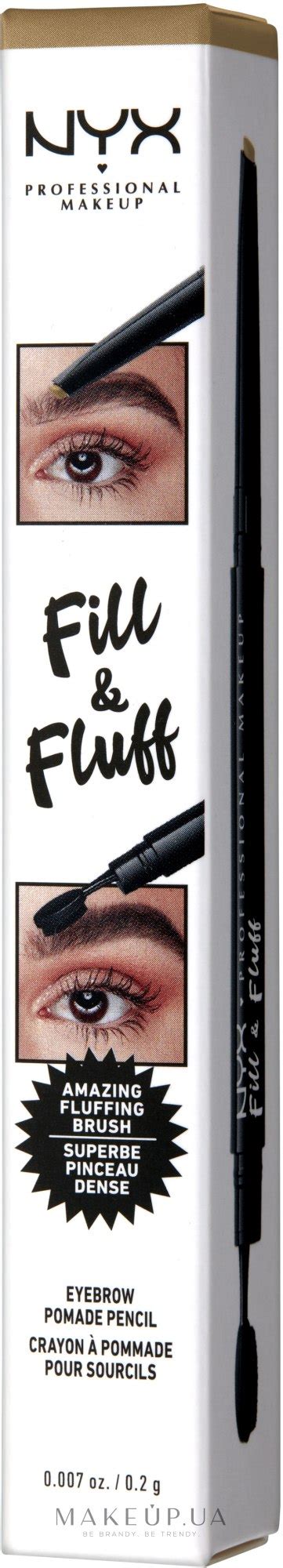 Nyx Professional Makeup Fill And Fluff Eyebrow Pomade Pencil Олівець