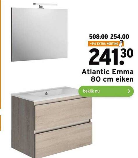 Atlantic Emma 80 Cm Eiken Aanbieding Bij GAMMA 1Folders Nl