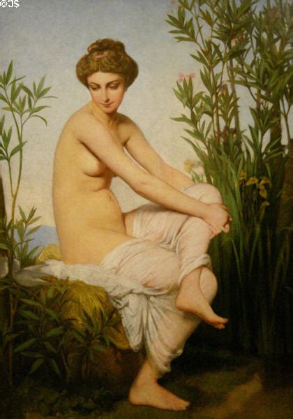 Antique Bather Painting By Eug Ne Emmanuel Pineu Duval At Rouen Museum