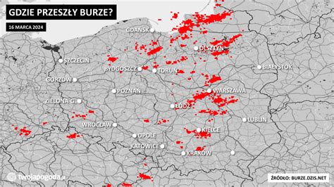 Ponad 3 tysiące błyskawic nad Polską Tak wyglądają pierwsze wiosenne