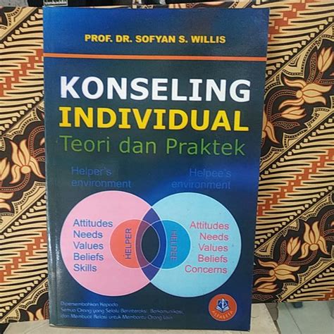 Jual Buku Konseling Individual Teori Dan Praktek Sofyan S Willis