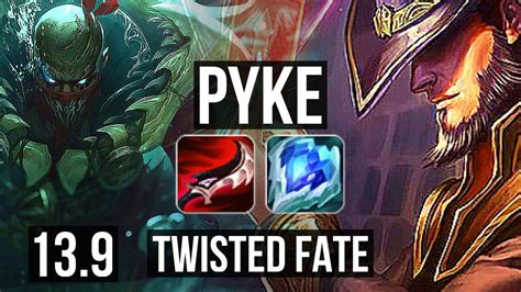 Pyke Vs Twisted Fate Mid Games Legendary M