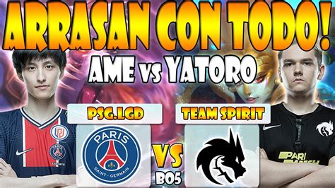 PSG LGD VS TEAM SPIRIT BO5 GAME 1 GRAN FINAL AME VS YATORO THE