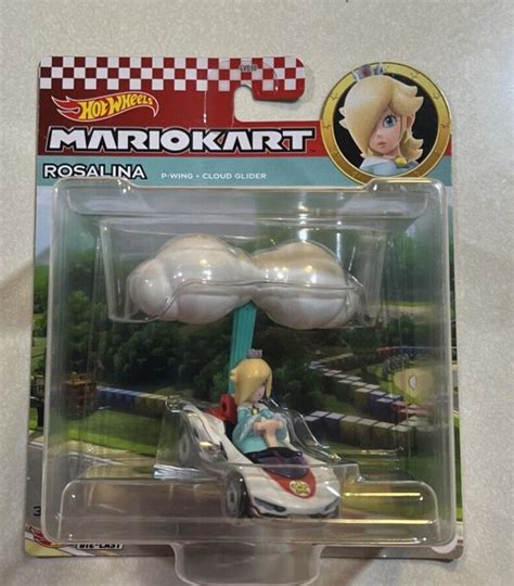 New Hot Wheels Mario Kart Rosalina With Cloud Glider Vhtf