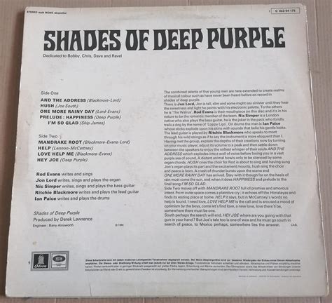 Lp Deep Purple Shades Of Deep Purple Ex Ger Aukro