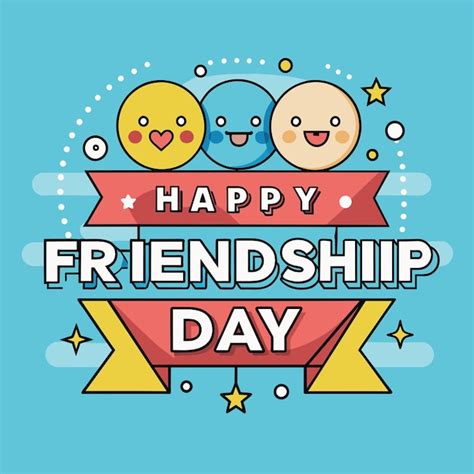 Premium Vector Happy Friendship Day Greeting Vector Illustration