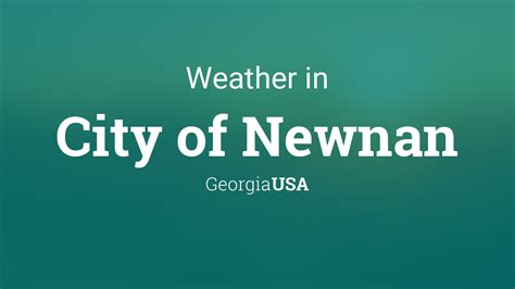 Weather for City of Newnan, Georgia, USA