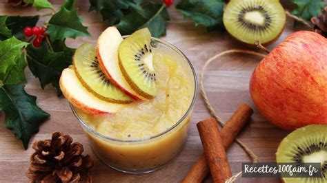 Recette De Compote Maison Pomme Kiwi Recettes100faim