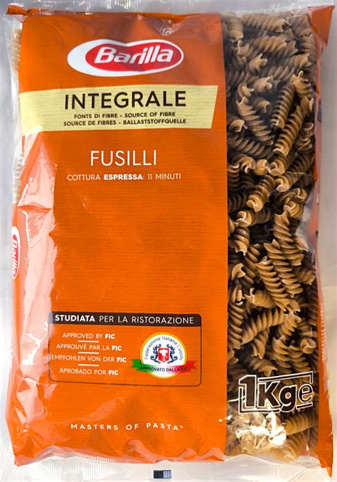 Barilla Integrale Fusilli Kg Widerki Pe Noziarnisty W Oski Makaron