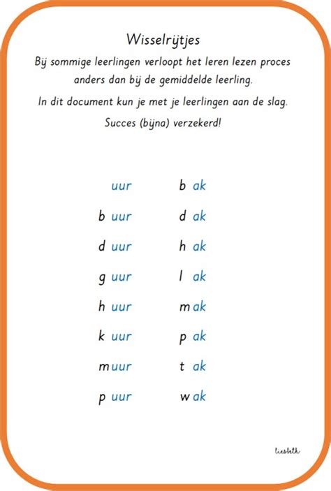 Wisselrijtjes Oefenen In M N Sas