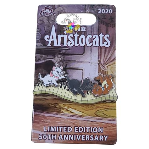 Disney Pin - The Aristocats 50th Anniversary - Marie, Toulouse, Berlioz ...