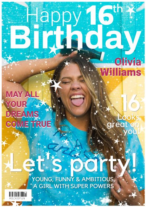 Birthday Magazine Cover Mockofun