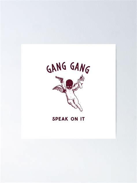 "Gang Gang" Poster for Sale by KANEDA9000 | Redbubble