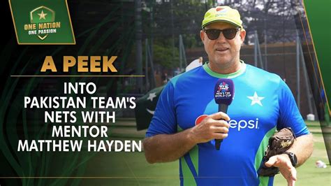 A Peek Into Pakistan Team S Nets Session With Mentor Matthew Hayden