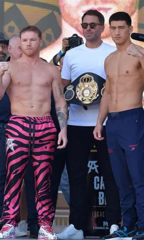 ¡ambos En Peso Canelo Álvarez Y Dmitry Bivol Listos Para Subir Al Ring