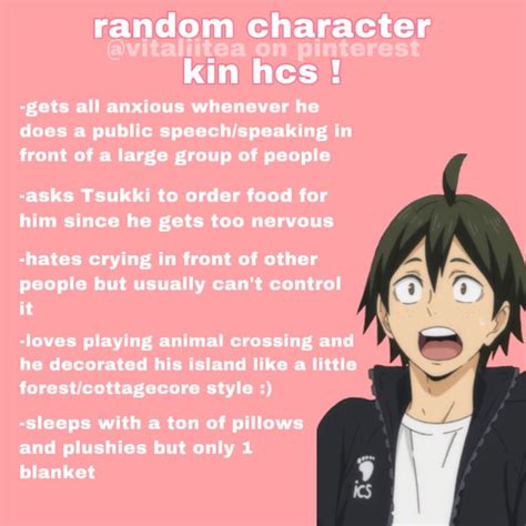 Yams Kin Hcs Haikyuu Karasuno Yamaguchi Tadashi Haikyuu