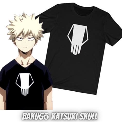 Unisex Bakugo Katsuki Skull T Shirt My Hero Academia Etsy