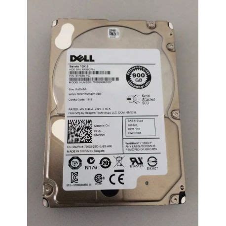 Disco DELL 900GB SAS 10K 2 5 6G Hot Plug 4X1DR HPecas