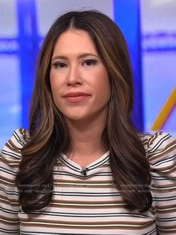 WornOnTV Deirdres Striped Puff Sleeve Top On NBC News Daily Deirdre