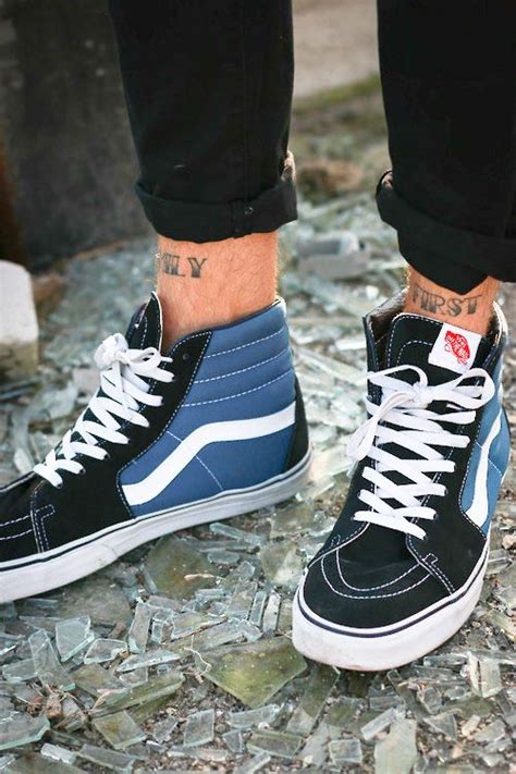 Vans Sk8 Hi Suede Canvas SOLETOPIA Mens Vans Shoes Cool Vans Shoes