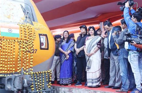 Grand Welcome To Indigenous Amrit Bharat Express In Odisha Northern AP