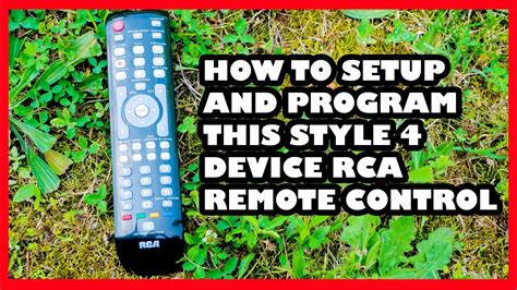 How To Program This Rca 4 Device Remote In Youtube