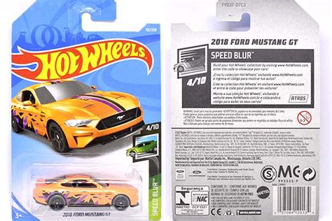 2018 FORD MUSTANG GTのレビューSpeed Blurセグメントに登場したOrange Crushなアイツ FYD37 Hot Wheels 情報まとめ ホット
