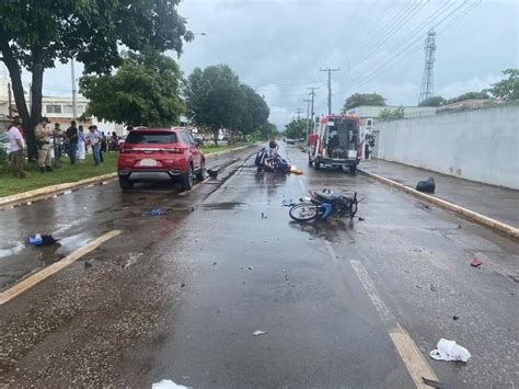 Idoso Morre E Mulher Fica Ferida Ap S Carro Atingir Moto Em Avenida