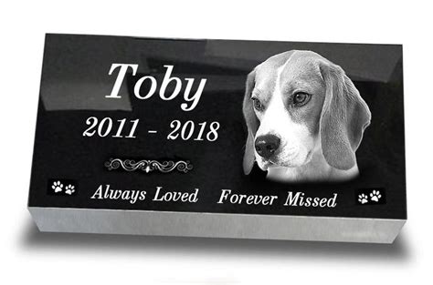 Flat Headstone X X Inches Black Granit Laser Engrave Etsy