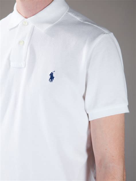 Polo Ralph Lauren Polo Shirt In White For Men Lyst