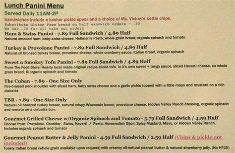 Menu at Jitterz Coffee & Cafe, Dubuque