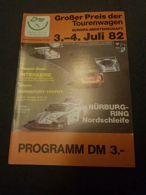 Grosser Preis Der Tourenwagen N Rburgring Programm