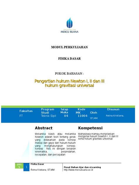 Pdf Modul Fisika Dasar Tm4 Dokumentips