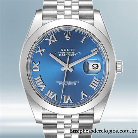 Rolex Datejust Mm Masculino M Autom Tico Mostrador Azul